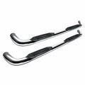 Green Arrow Equipment 3 in. Stainless Steel Nerf Bars for 2019 Silverado & Sierra 1500 Double Cab GR1398043